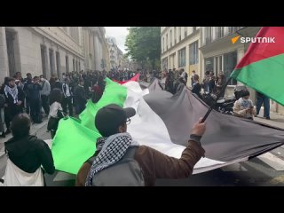 The police in Paris have dispersed another student protest in support of Palestine outside the Sorbonne University. A few dozen