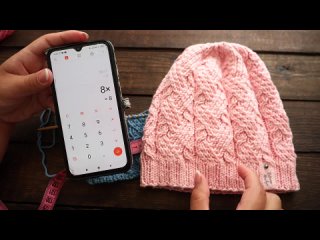 Шапка Объятья кос спицами   Knitted hat Embrace of braids