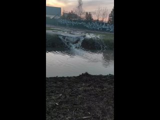 На каскаде прудов выливается канализация в Альметьевске.