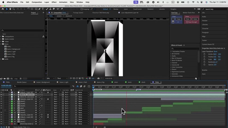 Advanced Geometric Animation Behind The Scene After Effects Pro Tips Motion