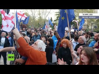 Géorgie : manifestation à Tbilissi contre la loi sur les agents étrangers