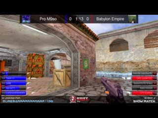 Шоу-Матч по CS 1.6 [Pro M9so -vs- Babylon Empire] @kn1feTV