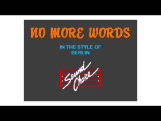 Blondie - No More Words (караоке)