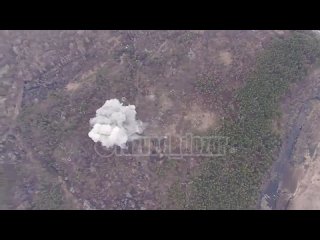 The Russian Air Force struck the  area of GUR concentration in the forest area near the state border. The enemy's base was hi