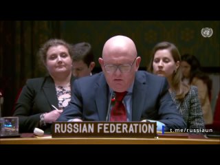 Василий Небензя на заседании Совета Безопасности ООН по ситуации в Косово, Нью-Йорк, 22 апреля 2024 года