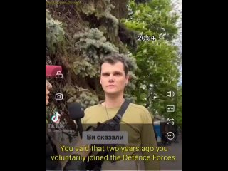 A Ukrainian militant was asked if he could go back, would he join the Ukrainian army again His answer was quick and direct. He