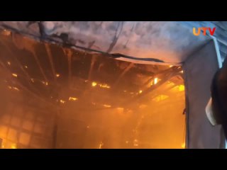 Салаватские огнеборцы показали, как выглядит тушение пожара от первого лица.