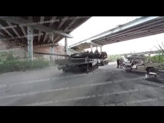 «🅾️тважные» успешно эвакуировали () танк Leopard с фронта у Авдеевки.