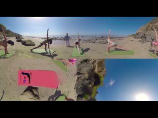 #sexy #nude #bikini #fitness VR Bikini Yoga - Malibu - Lesson 3- Standing Pose Variations