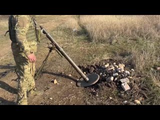 Расчеты 82-мм минометов «Южной» группировки войск уничтожили пехоту ВСУ на Донецком направлении СВО