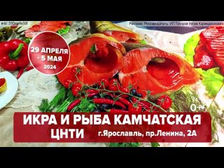 Реклама Цнти: Икра и рыба камчатская ярославле только 29 апреля - 5 мая 2024 года