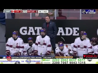 Хоккей. Канада U18 - Латвия U18. Юниорский Чемпионат мира 2024.