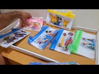 Unboxing and Review of Barbie, pikachu, frozen, spiderman, avengers Zipper Pouch Pen Pencil Stationary Case