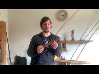 Средневековая блок-флейта из боярышника