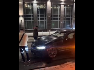 Блогер Асхаб Тамаев разбил BMW M5 возле Москва-Сити