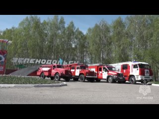 Автопробег в Зеленодольске в честь 375-летия пожарной охраны России