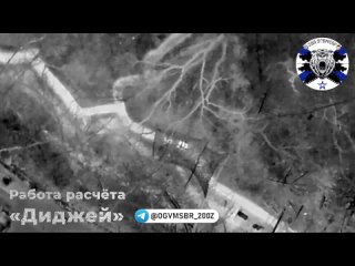 Коптер 200 бригады ЛенВО сбросил Ф-1 на пару всушников у Часов Яра
