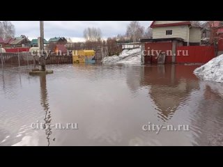 В селе Ильинка Новокузнецкого района затопило улицу Бедарёва