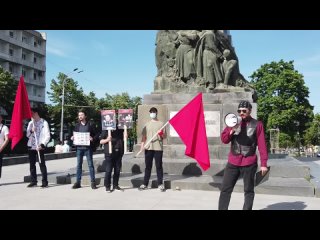 Акция молдавских коммунистов на первое мая.