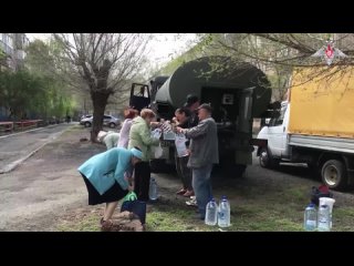 Joint Detachment of Yasny Missile Formation delivers and distributes drinking water to the residents of Orenburg region, as well