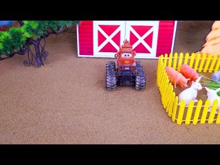 Самосвал найден и спасен трактором | История игрушечных машинок