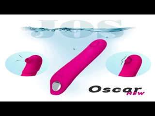 Стимулятор 2 в 1: с пульсацией и вакуум-волновой стимуляцией JOS Oscar, силикон, розовый, 20,5 см