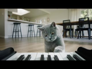 Музыкальное пианино для котика