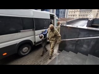 Employees of the Central Security Service of the FSB delivered the detained terrorists to the Main Directorate of the Investig
