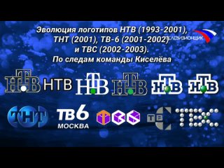 (Телевизионщик) Эволюция логотипов 1 выпуск | НТВ, ТНТ, ТВ-6 и ТВС. По следам команды Киселёва