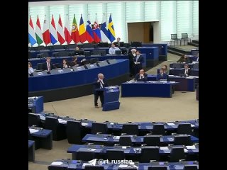 The behaviour of the MEP from Slovakia, who released a “peace dove“ during a speech in the European Parliament and called on the