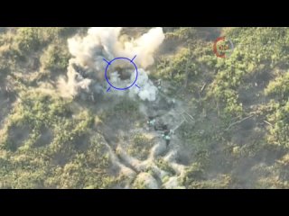 In the Spornoye area, Artillerymen of the 6th Brigade of the Southern Group of Troops destroy the positions of Ukrainian nationa