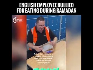 Stop eating because it’s Ramadan
