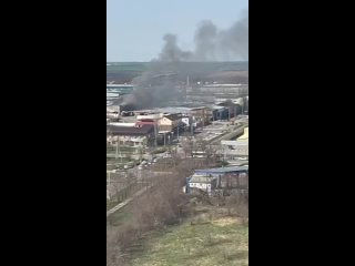 Пожар на книжном складе в Левенцовке