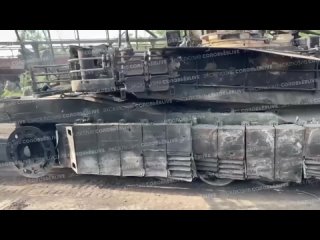 Уничтоженный танк M1A1SA Abrams ВСУ