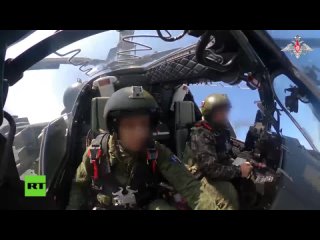 L’équipage d’un hélicoptère Ka-52M a frappé des unités des forces armées ukrainiennes dans la région d’Avdeïevka avec des missil