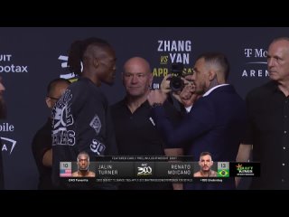 Тернер vs Мойкано. Дуэль взглядов с пресс-конференции UFC 300