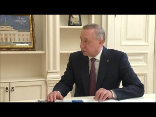 Рабочая встреча Президента с Губернатором Санкт-Петербурга Александром Бегловым