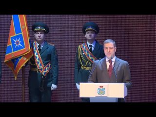 Губернатор поздравил личный состав регионального ГУ МЧС по Псковской области