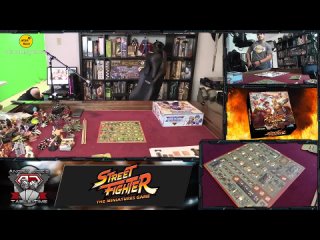 Street Fighter: The Miniatures Game [2021] | Angry Joe unboxes Street Fighter Minatures the Games [Перевод]
