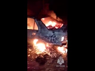 В Шахтерске сотрудники МЧС ликвидировали горение автомобиля