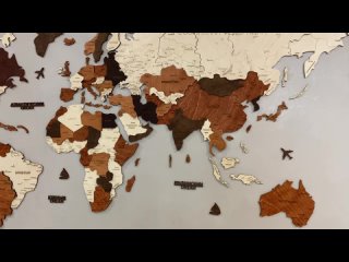 Сборка карты мира из дерева