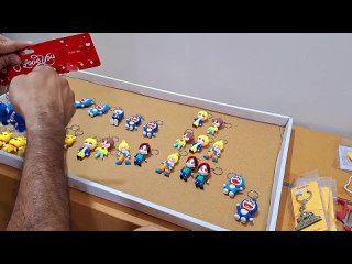MEGA Unboxing and Review of Cartoon characters and metal keychain