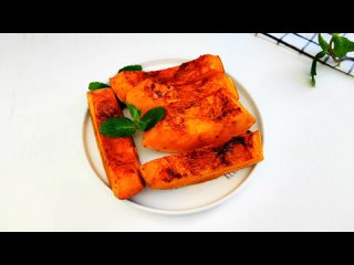 ВКУСНЫЙ И ПОЛЕЗНЫЙ ДЕСЕРТ - тыква, зепеченная кусочками _ Меню недели _ Кулинарная школа