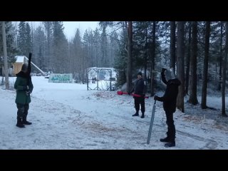 Турнир . Петров Юрий VS Пахомов Антон. Двуручные мечи.