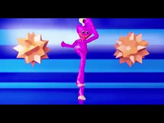 Хаги Ваги (Huggy Wuggy) и Киси Миси (Kissy Missy) из Poppy Playtime танцуют