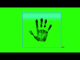 Handprint Palm Scanning Password Id Green Screen