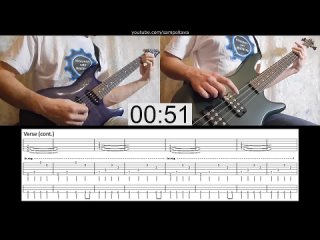 Metallica - Wherever I May Roam (guitar  bass cover tab lesson HD) IN 2 MINUTES