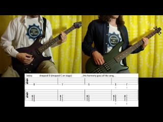 Rammstein - Ohne Dich (Guitar  Bass lesson TAB Cover HD) IN 2 MINUTES