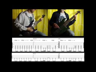 Rammstein - Links 2-3-4 (Guitar  Bass lesson TABs Cover HD) IN 2 MINUTES