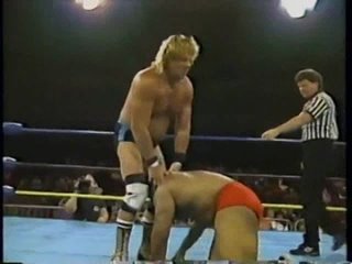 Dick Slater vs nigger Pez Whatley 1993 WCW.Дик Слейтер против негра Пэза Уотли.11DeadFace